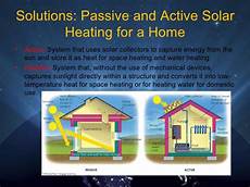 Passive Solar Heating